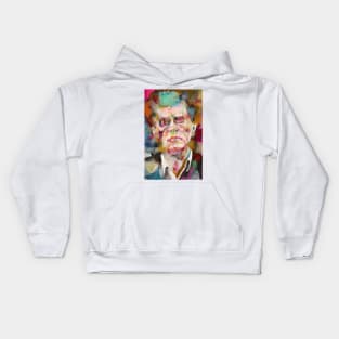 LUDWIG WITTGENSTEIN watercolor portrait .4 Kids Hoodie